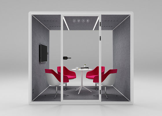 Cubicle Pod Laminated Glass 10mm Safty Large Size For Office Meeting Pods Quiet Room