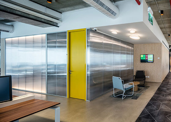 Modern Transparent Glass Wall moisture proof Easy Installation