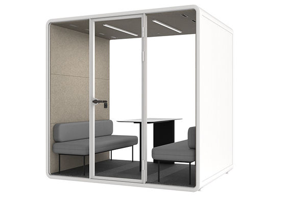 Council Chamber For 4 Person Soundproof Cabin Privacy Meeting Room Silent Office Pods