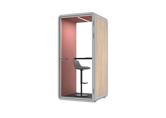 5+5mm laminated glass office pods silent phone booth elegant appearance Flexible soundproof cabin