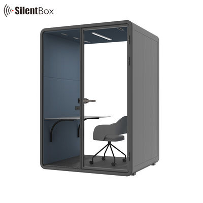 High End Acoustic Silence Soundproof Booth Two Person Private Meeting Pod with 12V-USB