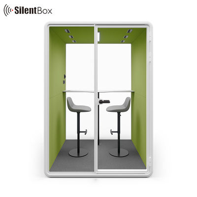 Office Acoustic Meeting Pod with 100-240V/50-60Hz & 12V-USB Power Supply Available in S, M, SL, L, XL Sizes for 2 Person Capacity