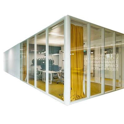Fluted Glass Wall Partition Office Decorative Glass Panel