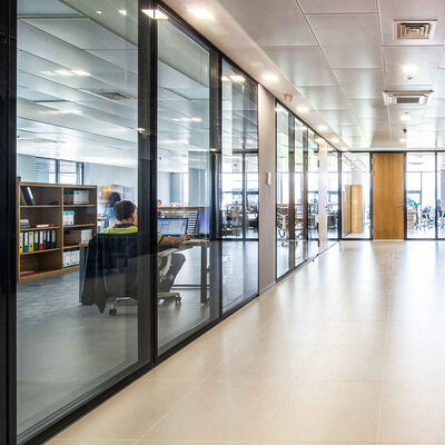 Aluminum Glass Partition Wall Solid Wall Partition for Office Building