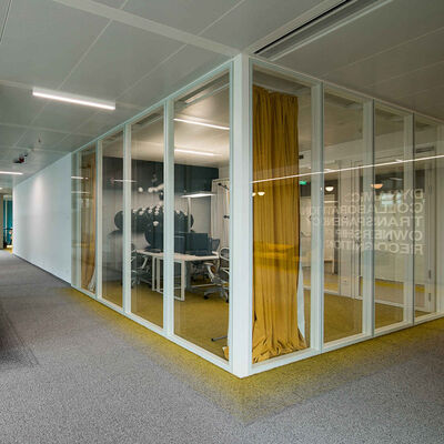 Aluminum Glass Partition Wall Solid Wall Partition for Office Building