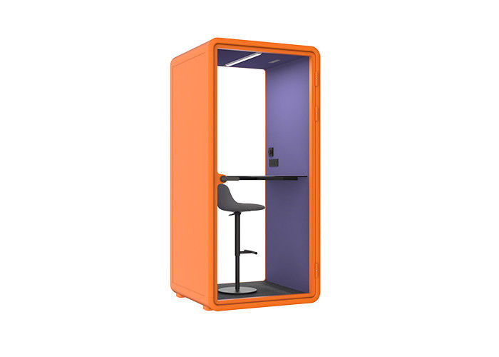 5+5mm laminated glass office pods silent phone booth elegant appearance Flexible soundproof cabin